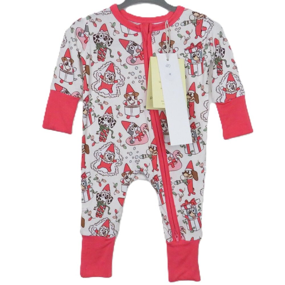 Little Snuggles Bamboo Holiday Print Bluey
